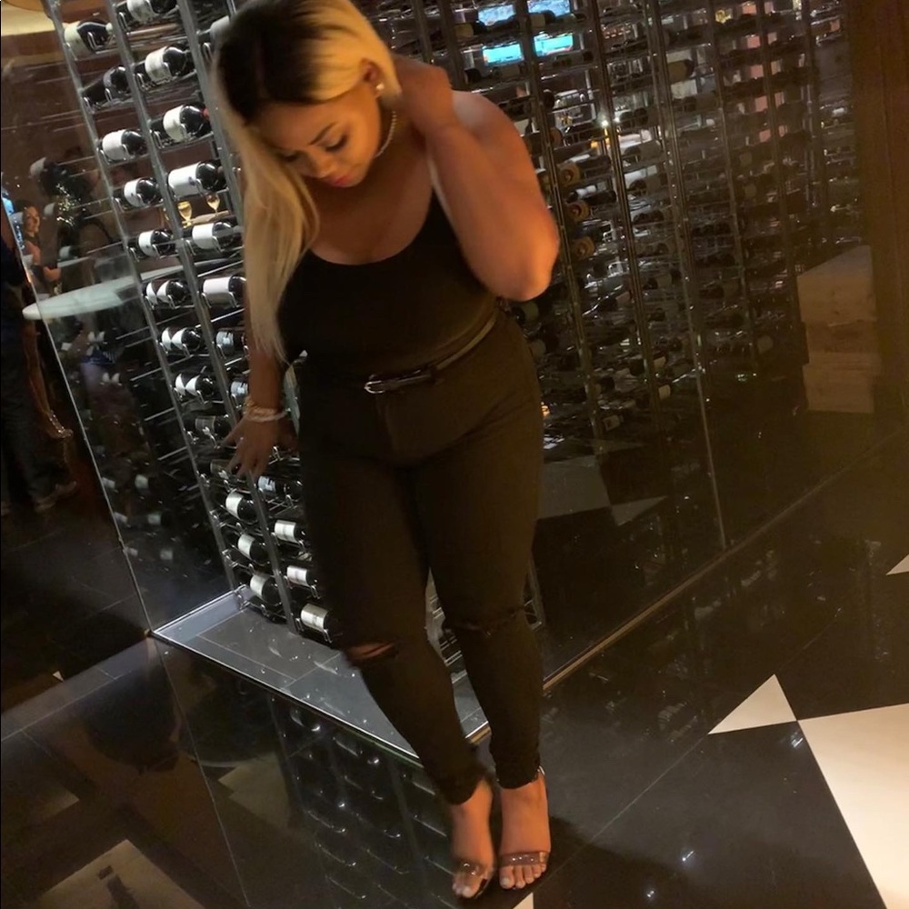 Black high waisted jeans; #fashionnova